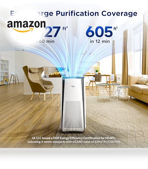 Smart WiFi Air Purifier for Large Rooms — Activated Carbon Air Purifiers, Membrane Solutions