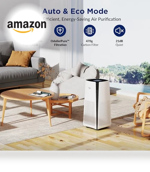 Smart WiFi Air Purifier for Large Rooms — Activated Carbon Air Purifiers, Membrane Solutions