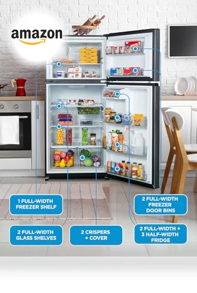 Top Mount Refrigerator with Freezer — Mini Fridges, Commercial Cool