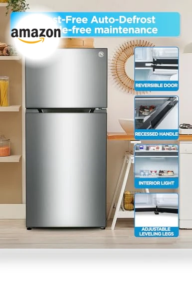 Top Mount Refrigerator with Freezer — Mini Fridges, Commercial Cool