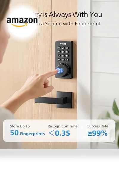WiFi Deadbolt Smart Lock with Handle — Smart Home Hubs & Controllers, Philips