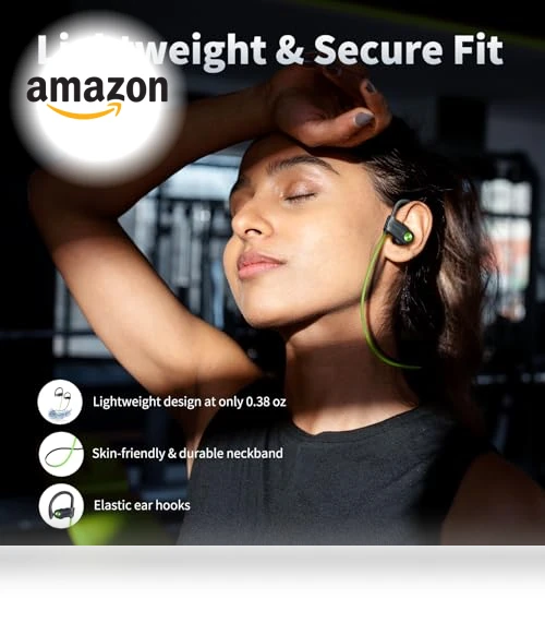 Wireless Earbuds with Earhooks — In-Ear Headphones, JOYWISE
