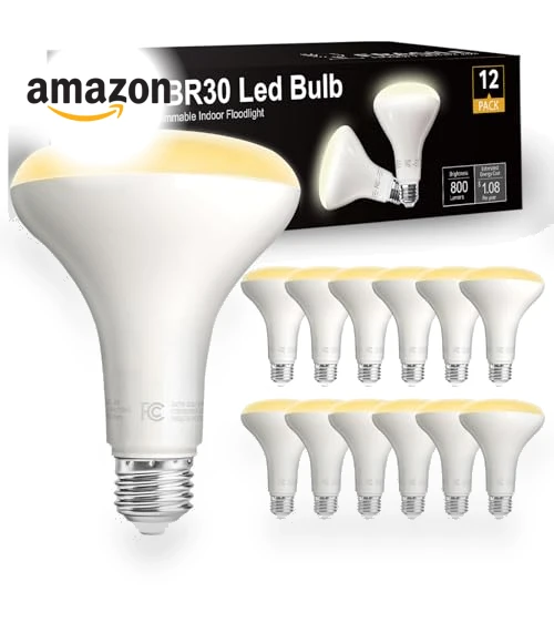 12 Pack BR30 LED Bulbs — LED, dalattin