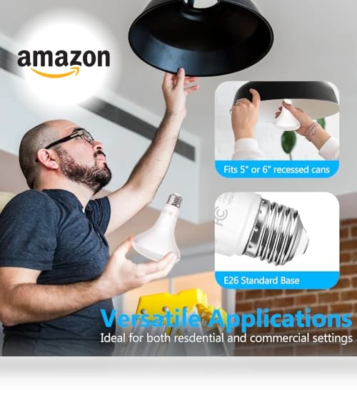 12 Pack BR30 LED Bulbs — LED, dalattin