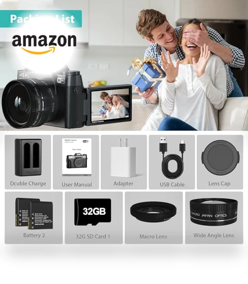 4K Digital Camera for Photography & Vlogging — Mirrorless Cameras, WIKICO