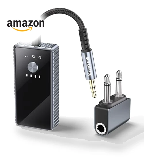 Airplane Bluetooth Transmitter for 2 AirPods or Headphones — Wireless Audio Transmitters, Xumee
