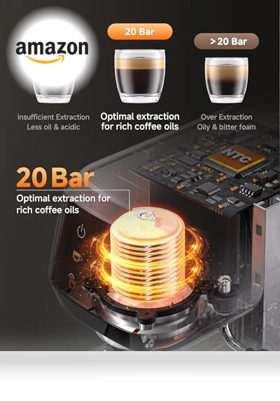 Espresso Machine — Coffee & Espresso Combos, AMZCHEF