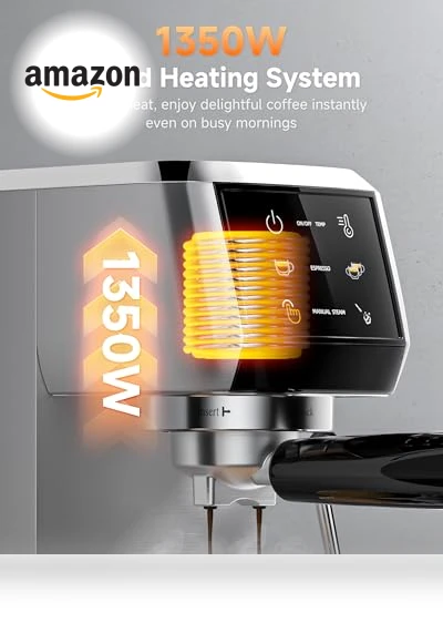 Espresso Machine — Coffee & Espresso Combos, AMZCHEF