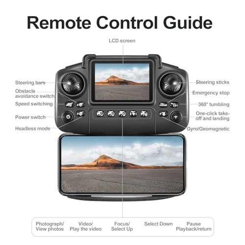 Foldable Mini Drone with Screen Controller — Drone, elecci