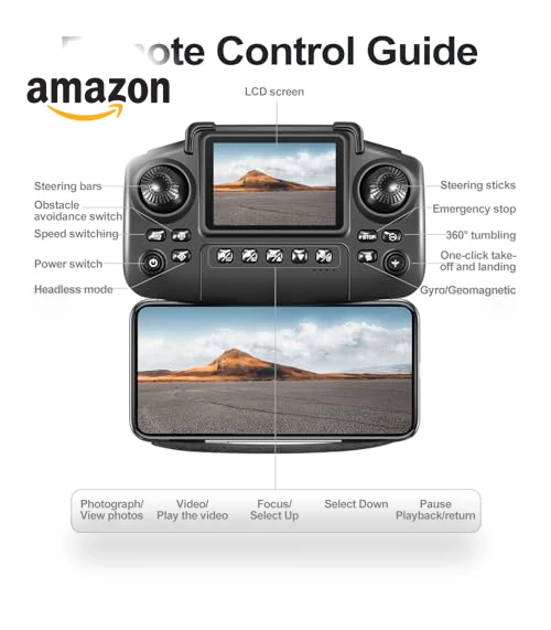 Foldable Mini Drone with Screen Controller — Drones, elecci
