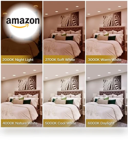 LED Can Lights with Night Light — Recessed Lighting, POWERASIA