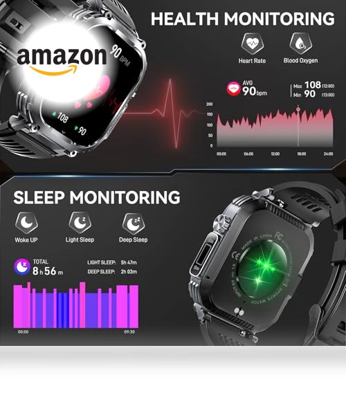 Military Smart Watch for Men — Smartwatches, Bassizo