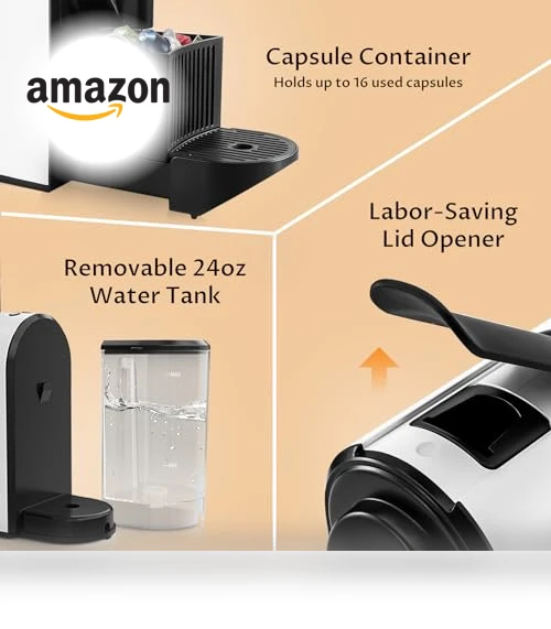 Mini Espresso Maker for Nespresso Original Capsule — Coffee & Espresso Combos, CHULUX