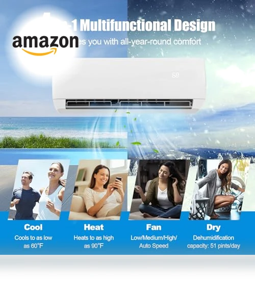 Mini Split Air Conditioner & Heater — Cooling Solutions, DORTALA