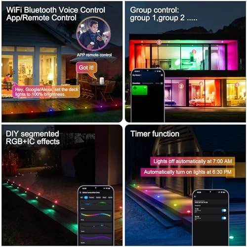 Recessed LED Deck Light Kit — LED Strip Lights, GEYUEYA Home