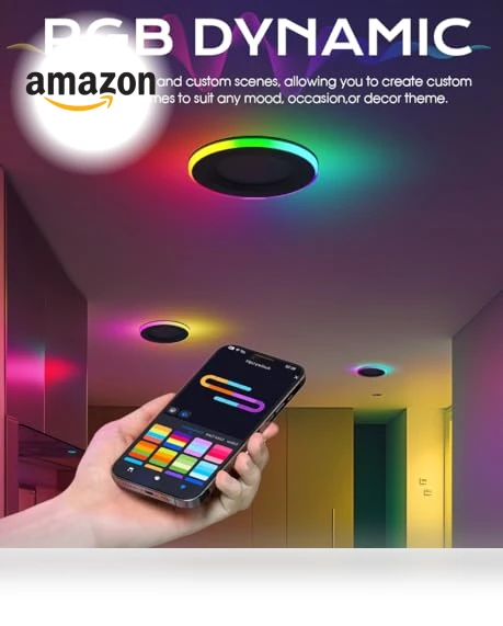 RGB Smart Recessed Lighting — Recessed Lighting, CLOUDY BAY