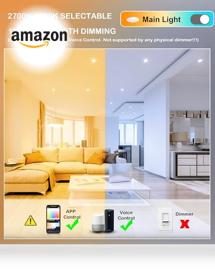 RGB Smart Recessed Lighting — Recessed Lighting, CLOUDY BAY