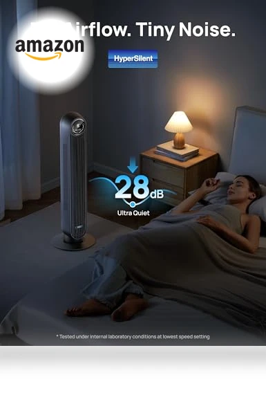 Smart Oscillating Quiet Floor Fan — Ceiling Fans, Dreo