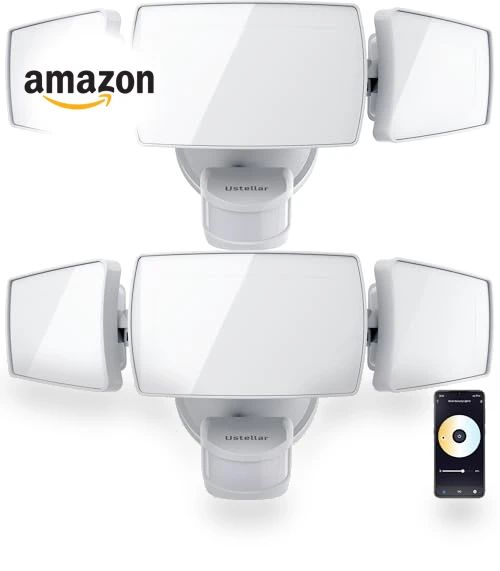 Smart Outdoor LED Security Light — Outdoor Security & Flood Lighting, USTELLAR
