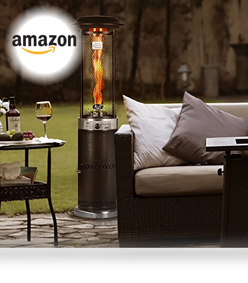 Stainless Steel Standing Propane Patio Heater — Heater Parts, BALI OUTDOORS