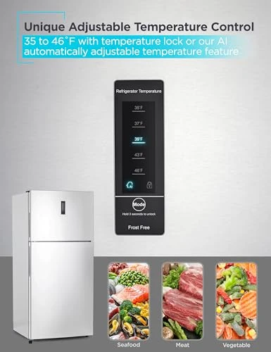 Top Mount Refrigerator with Freezer, BLACK+DECKER