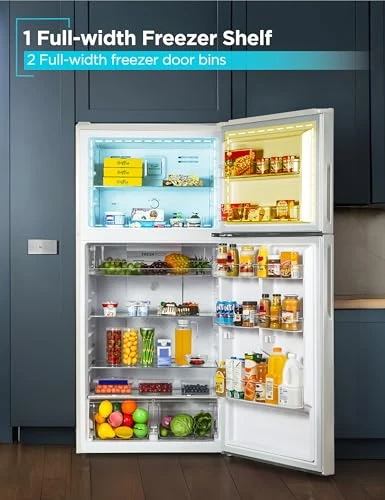 Top Mount Refrigerator with Freezer, BLACK+DECKER