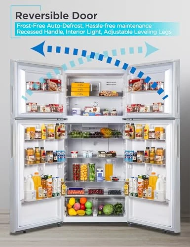 Top Mount Refrigerator with Freezer, BLACK+DECKER