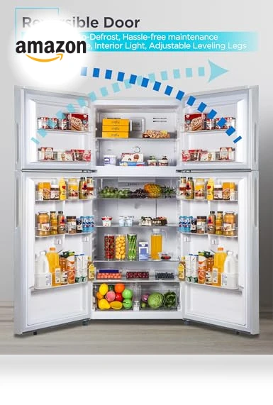 Top Mount Refrigerator with Freezer — Mini Fridges, BLACK+DECKER