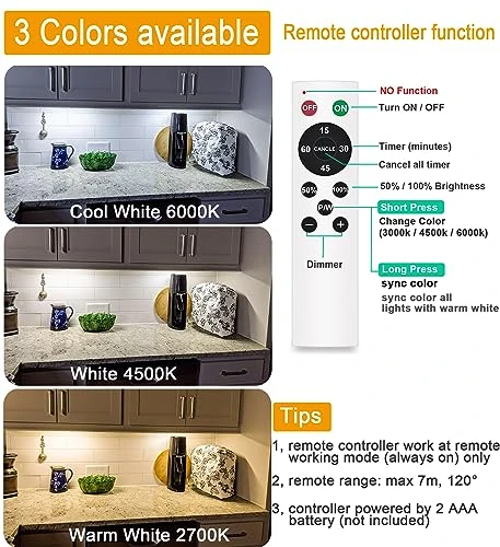 Under Cabinet Lights Wireless, Diomart