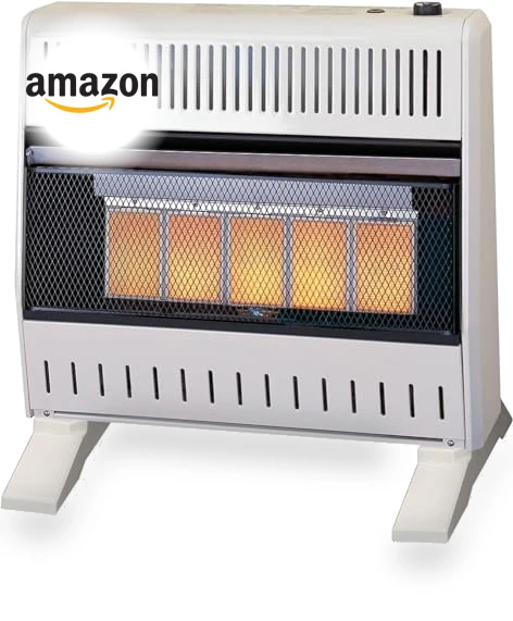 Ventless Propane Gas Infrared Space Heater with Thermostat Control — Portable Heating Solutions, ProCom