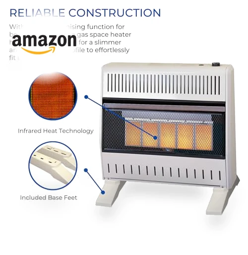 Ventless Propane Gas Infrared Space Heater with Thermostat Control — Portable Heating Solutions, ProCom