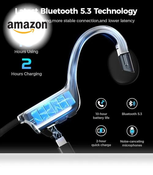 Wireless Bluetooth Open-Ear Sports Headphones — In-Ear Headphones, Ogogrs