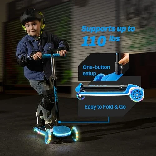 3-Wheel Light-Up Kids Scooter, ZIFFY
