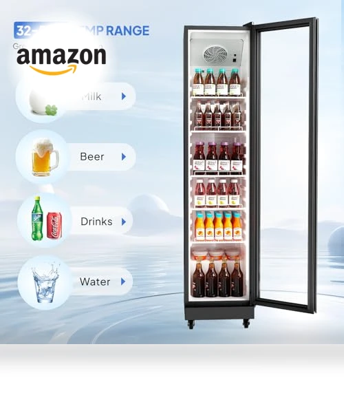 Beverage Refrigerator Commercial Display Cooler — Drink Coolers, ROVSUN