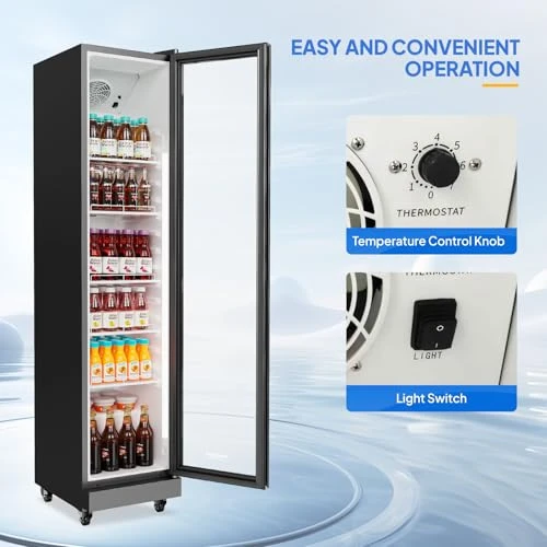 Beverage Refrigerator Commercial Display Cooler, ROVSUN