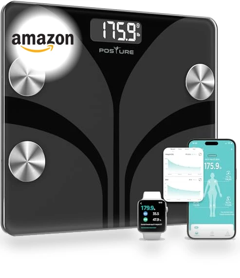 Digital Bathroom Smart Scale — Weight Management Tools, Posture