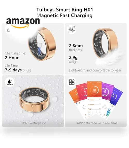 Fitness Tracker Smart Ring — Smartwatches, Tulbeys