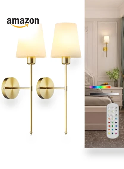 Rechargeable Wall Sconce Set — Wall Lighting, CASGAL