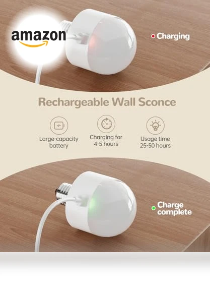 Rechargeable Wall Sconce Set — Wall Lighting, CASGAL