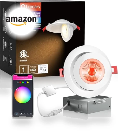Smart Gimbal LED Recessed Lighting — Recessed Lighting, Lumary