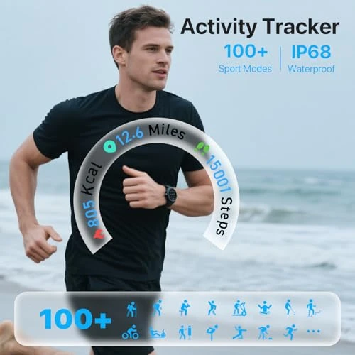 Smart Watch with Bluetooth Call & Health Monitoring — Fitness Tracker, DIVElink