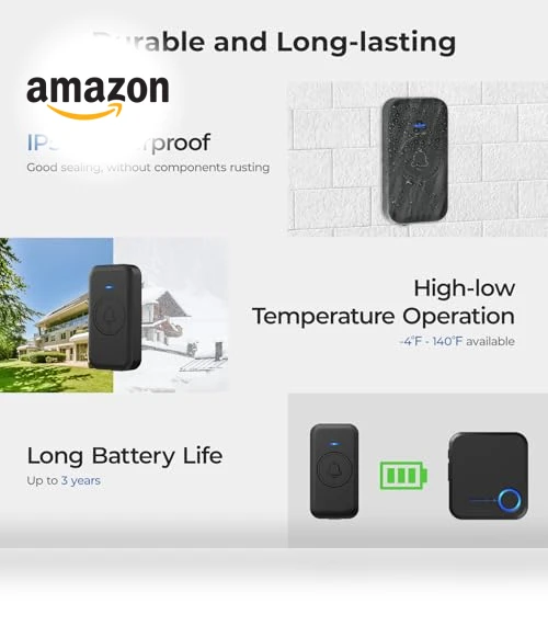 Wireless Doorbell — Tones & Sounds, FOVKSUC