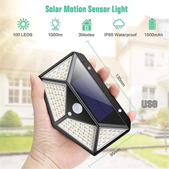100-LED Solar Wall Light, Global Finds