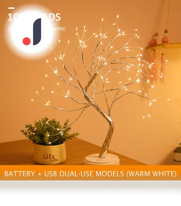 20-inch Bonsai Tree Desk Lamp — Study & Desk Lighting, Chic Home
