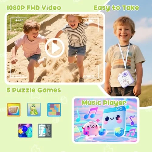 Instant Print Camera for Kids, IMAXTOP