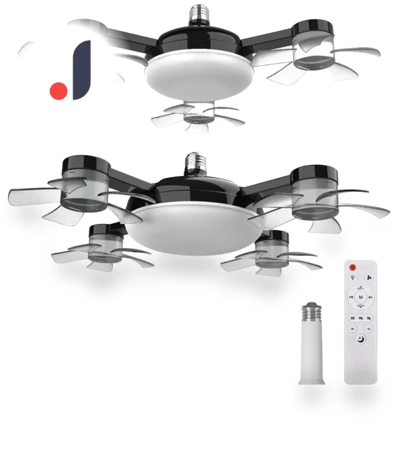 Remote Control Hanging Fan with LED Light — Ceiling Fans, Wrigleys