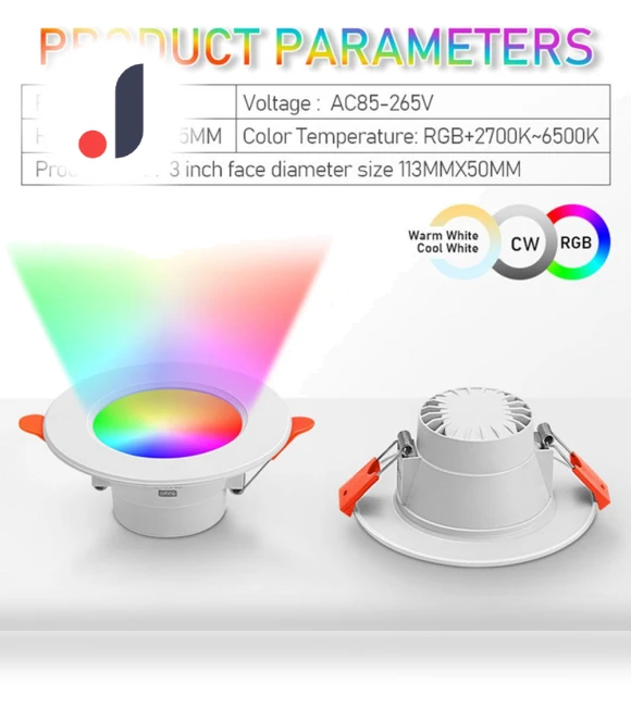 RGB LED Downlight — Spotlights, Wrigleys