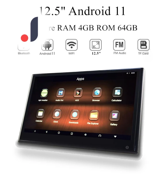 12.5-inch Car Android Touch Screen Headrest Monitor — Stereo Receivers, FYUU-autoparts