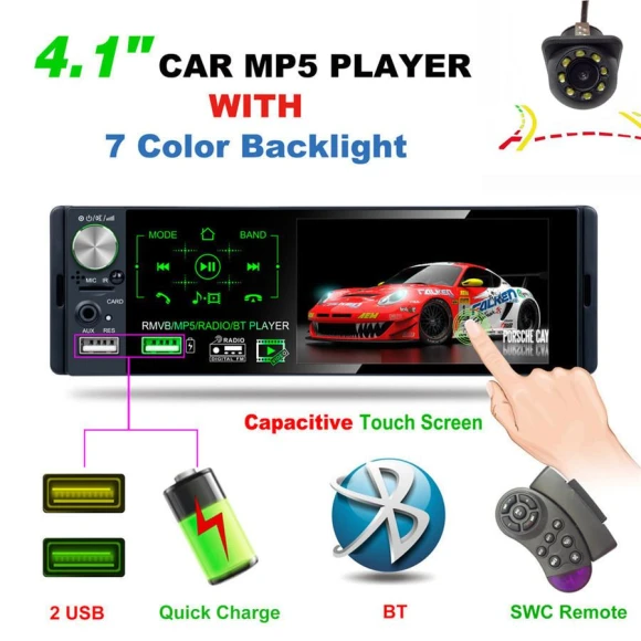 Bluetooth MP5 Player with Touch Screen, loverapple