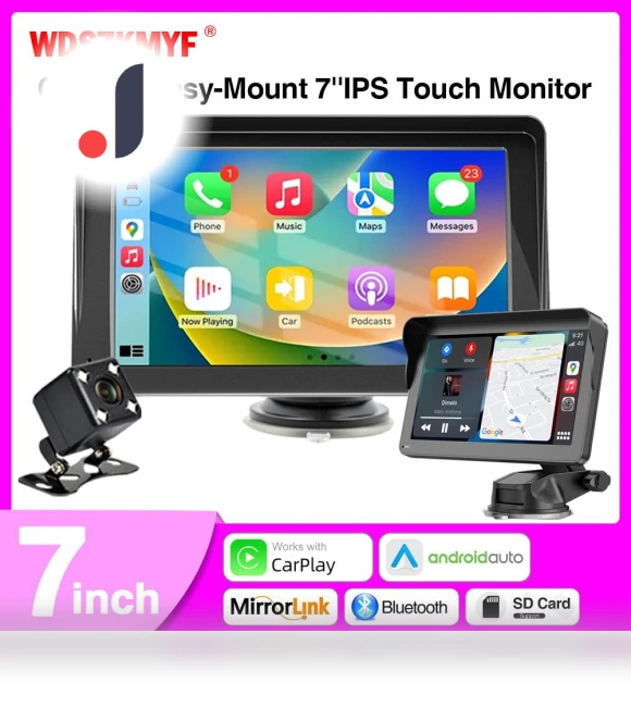 Car Multimedia Wireless Carplay Android Auto Video Player — Stereo Receivers, Auto Accessories Home